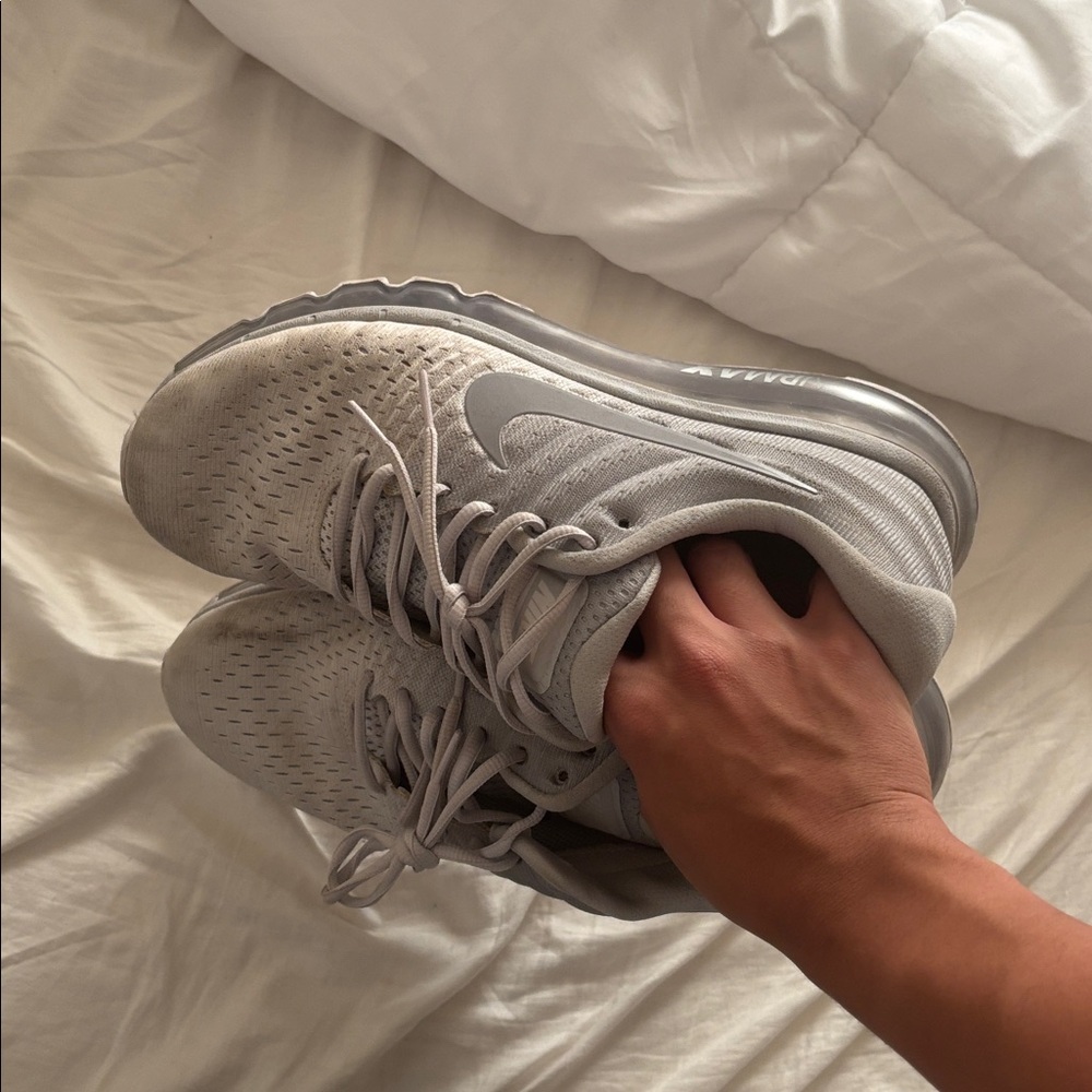 Nike Light Gray Running Shoes